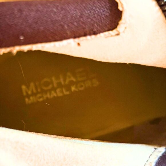 Michael Kors Brown Leather Over-the-Knee Boots 9½M – Stretch Insert on Back Calf - Picture 8 of 11